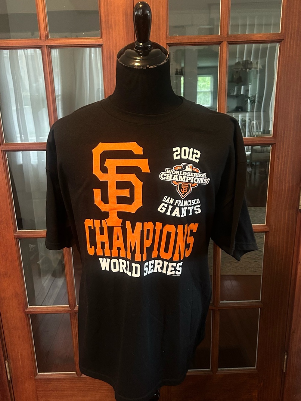 SF Giants 2012 World Series Champs T Shirt NWT MLB XXL Majestic